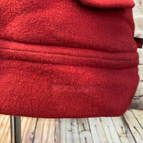 Woolrich Womens Wool Blend Vest Button Up Sleeveless Cranberry Red Size L - Picture 3 of 8